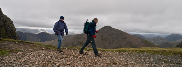 Mike and Clive with Stob Coire nan Lochan behind