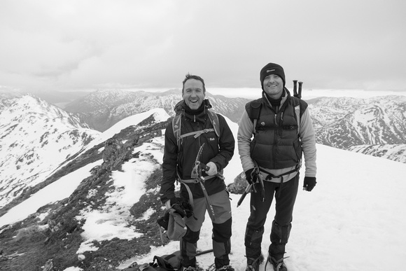 Adam and Malcy on the summit