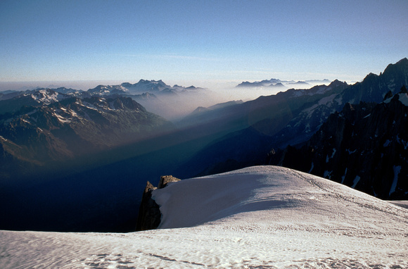 Chamonix Valley from Aiguille du Midi