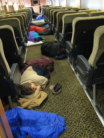 Sleeping conditions on the ferry