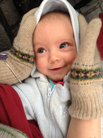 Josie smiling at the German Market