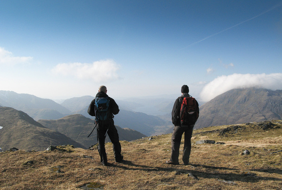 Malcolm and Doug looking towards Loch Duich