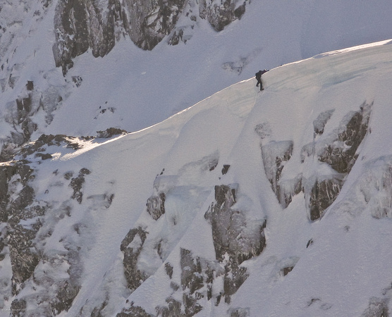 Pulling over the cornice