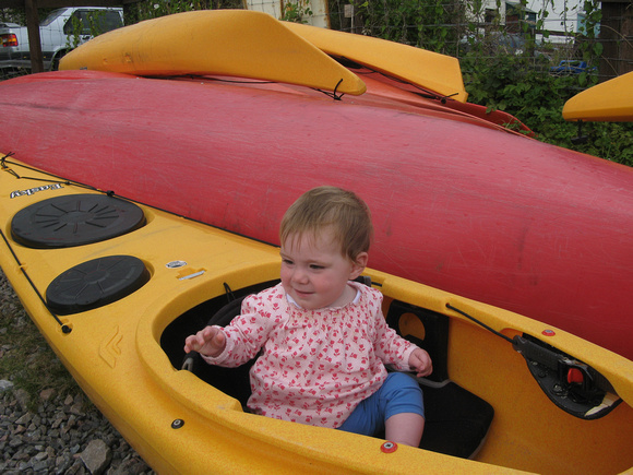 Eilis's first taste of kayaking