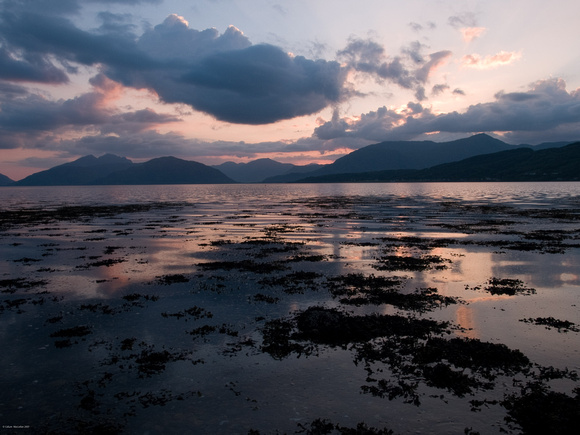 Sunset over the Ardgour Hills
