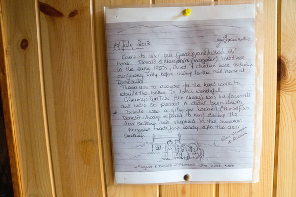 A note in the bothy