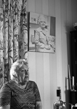 Joyce's mother looking down on her