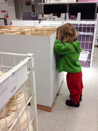 Josie having a tantrum in IKEA