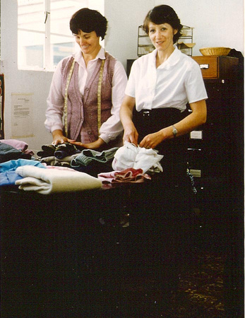 Mum and Jean at the WRVS office