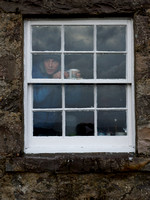Callum in the window.
