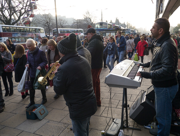 Buskers on Princes Street