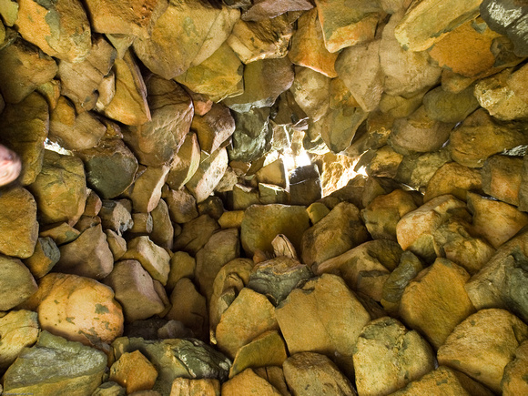 View up to the roof of a Beehive Chamber