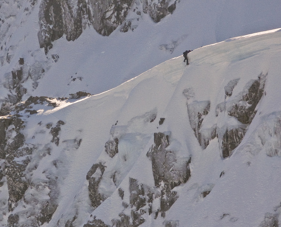 Pulling over the cornice